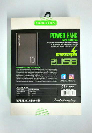 Power Bank Spartan 10000 mAh