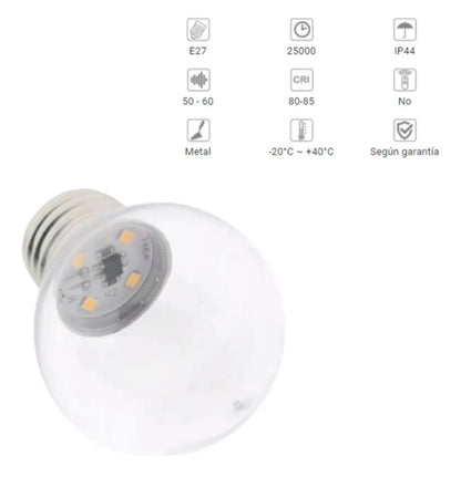 BOMBILLO LED PIMPON 1W E27